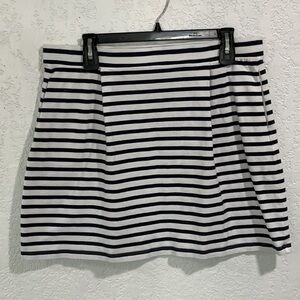 Tommy Hilfiger Black and White Skater Mini Skirt